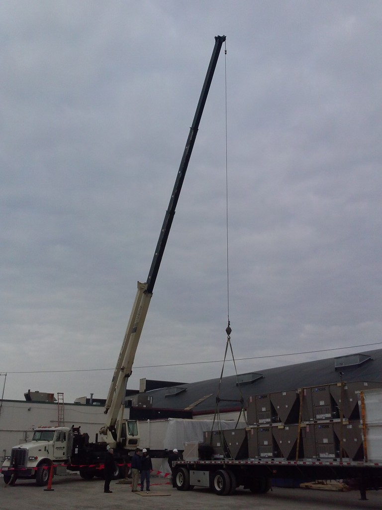 Commercial HVAC Equipment Lift Day Direct HVAC Services